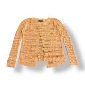 Michael Stars Open Knit Crew Neck‎ Long Sleeve Top
Womens Size M/L Coral